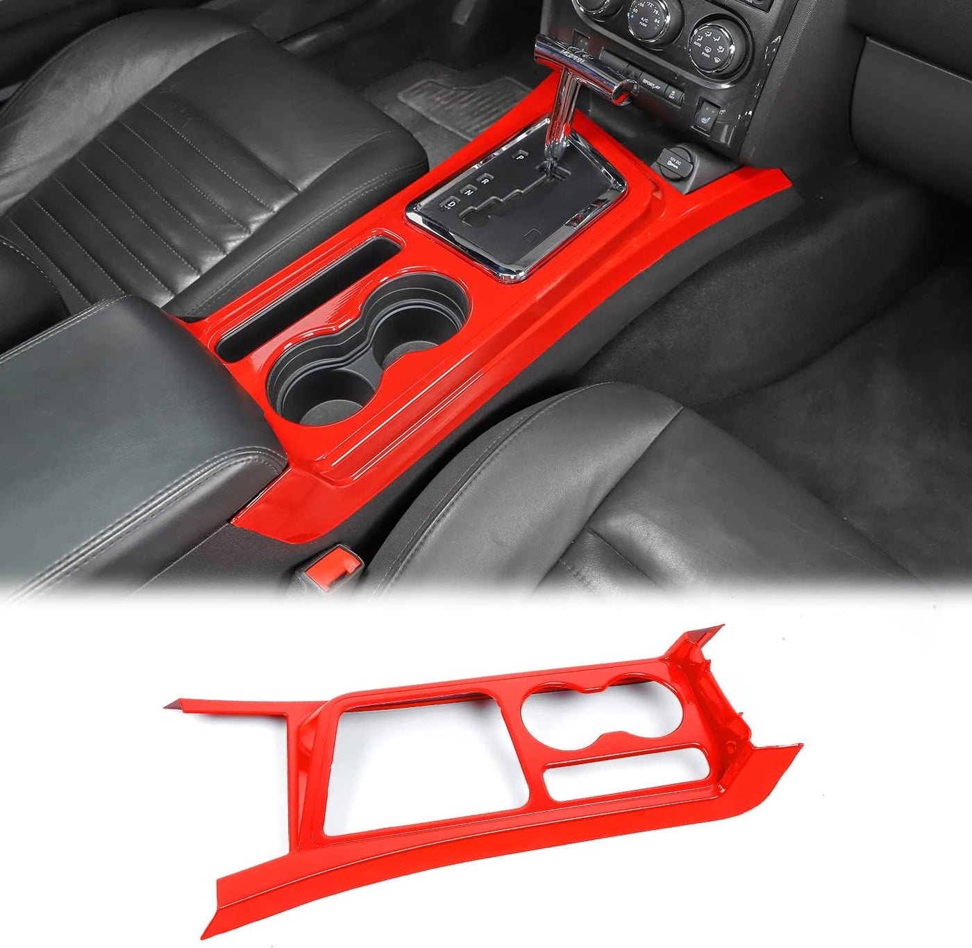 Compare CheroCar Gear Shift Panel Trim Cover for Dodge Challenger 20092014  Red at KSA Price