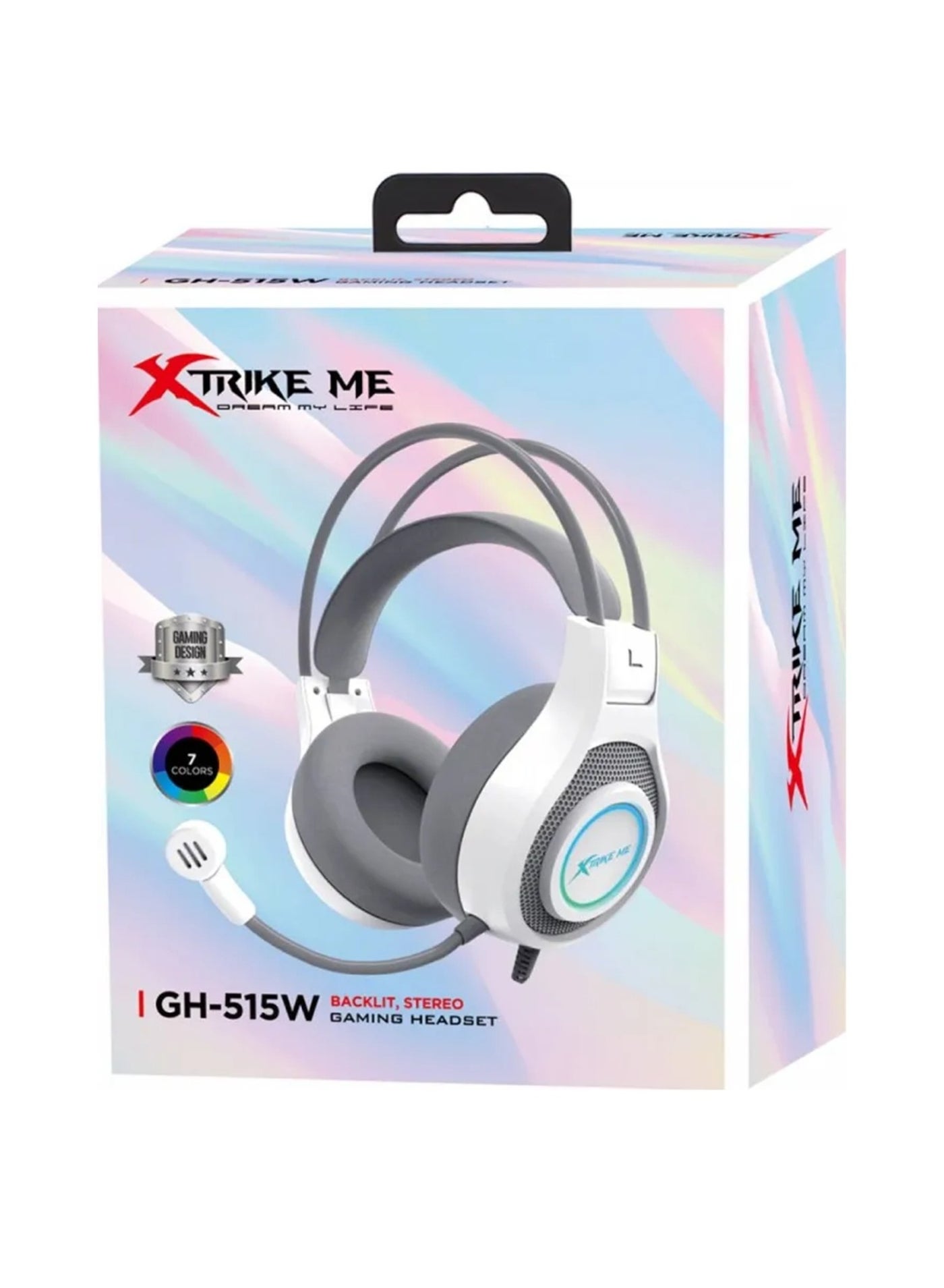 Compare GH515W Wired Gaming Headset With RGB Backlight Function And Stereo Sound at KSA Price
