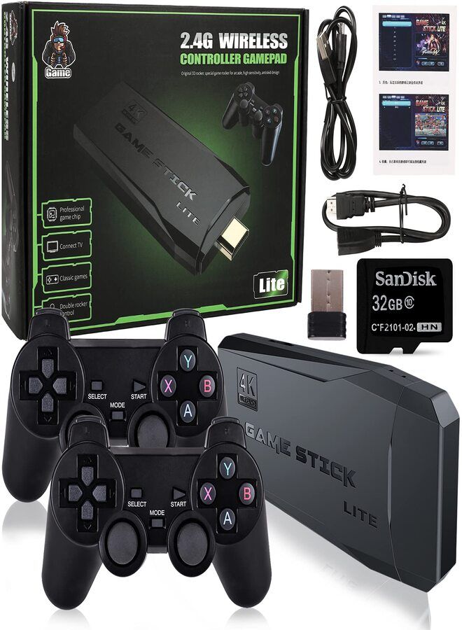Compare M8 Wireless Hdmi HighDefinition Retro Game Console Plug And Play Video Game Stick With 10000 Plus Games Hidden Usb Flash Drive Design Supports 9 Emulators 32g at KSA Price
