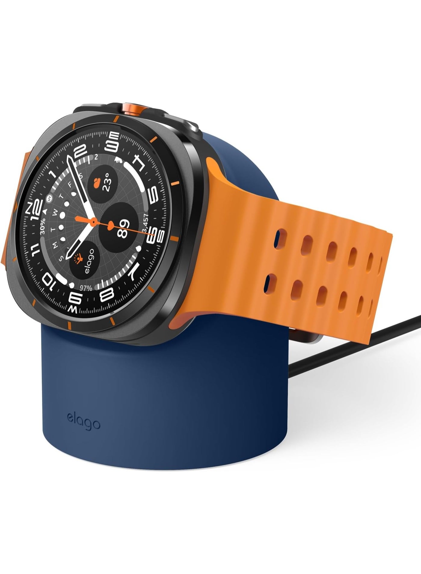 Compare GW2 Charging Stand Compatible with Samsung Galaxy Watch 88 Classic, 7Ultra, 66 Classic, 55 Pro 40, 43, 44, 45, 47mm Charging Cable Not Included  Jean Indigo at KSA Price
