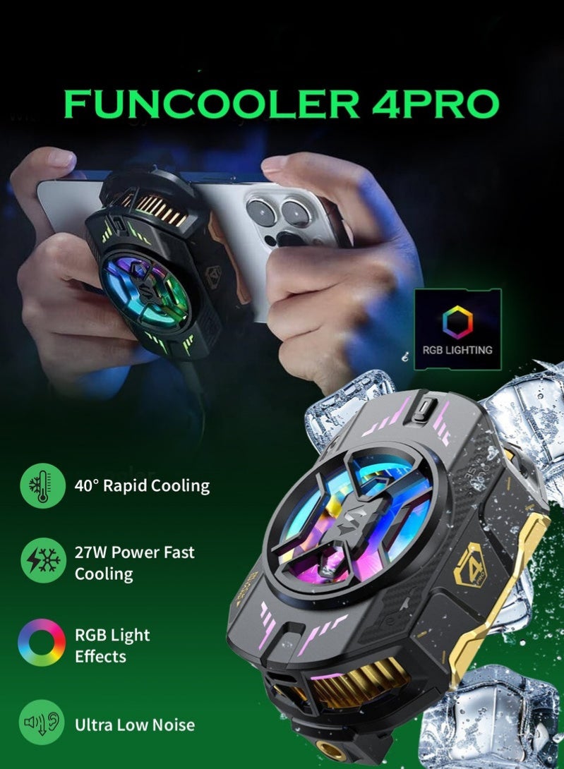 Compare Black Shark FunCooler 4Pro BR41, Cell Phone Cooler for Gaming,27W Power Fast Cooling, InAPP Control, RGB Lighting and Universal Compatibility  Black at KSA Price