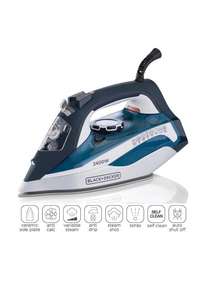 Steam Iron, 380ml Water Tank, Ceramic-Coated Soleplate,…
