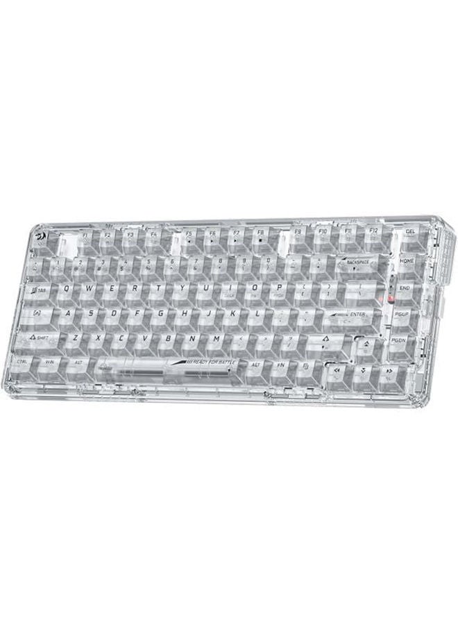 Compare K649 ELF PRO 78% Gasket Wireless 2.4GHzBluetoothWired TriMode RGB Mechanical Keyboard Upgraded Socket, Sound Absorbing Foams, Translucent Custom Switch at KSA Price