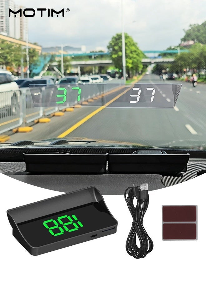 Compare HUD Car Head Up Display, GPS Smart Gauge in KMH, Smart Gauge High Definition Speedometer, Digital Speedometer with Speed, Alarm Displayer for All Vehicles at KSA Price