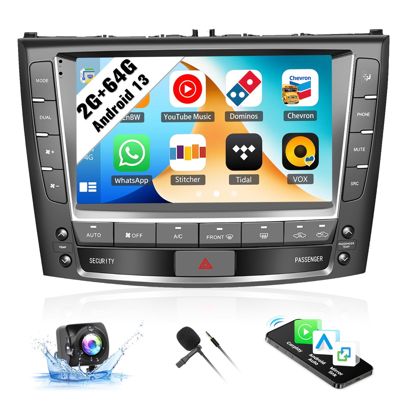 SIXWIN 2G64G Android Car Radio for Lexus IS250…