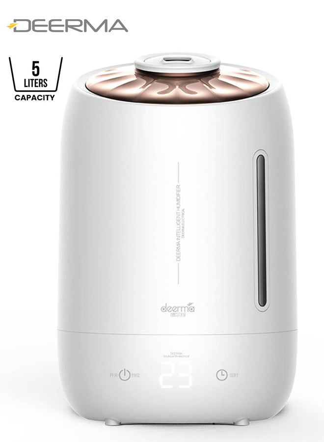 Compare 5L Humidifier and Diffusers with Aroma Therapy, Cool Mist Air Humidifier for Baby Home, Baby Room, Office & Plant, AutoOff, Quiet Operation, Touch Display and with 360° Rotation Nozzle F600 white at KSA Price