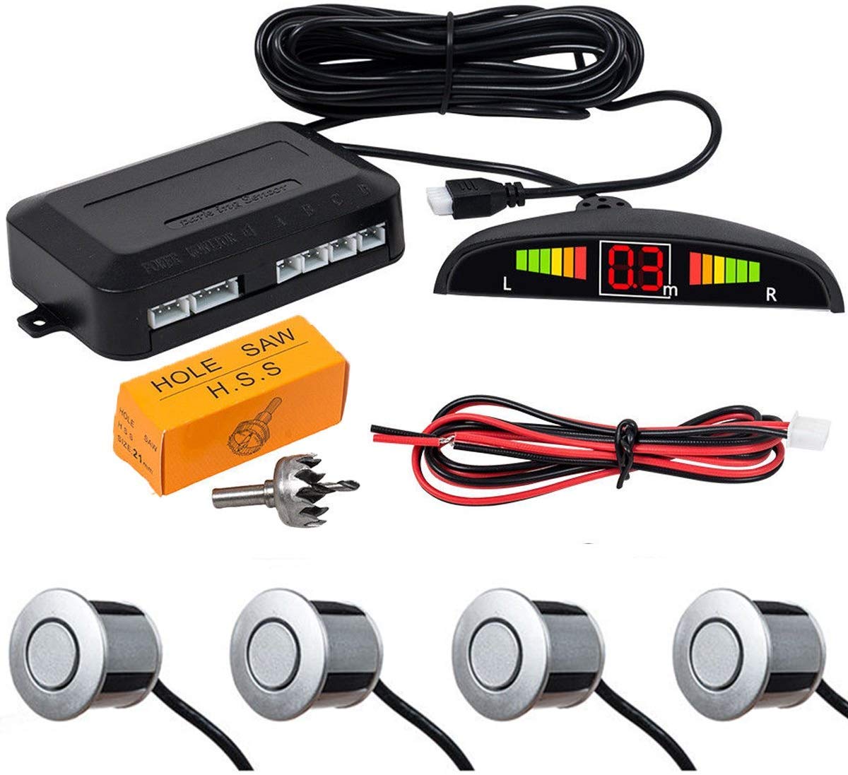 Car Reverse Backup Radar System - MASO LED…