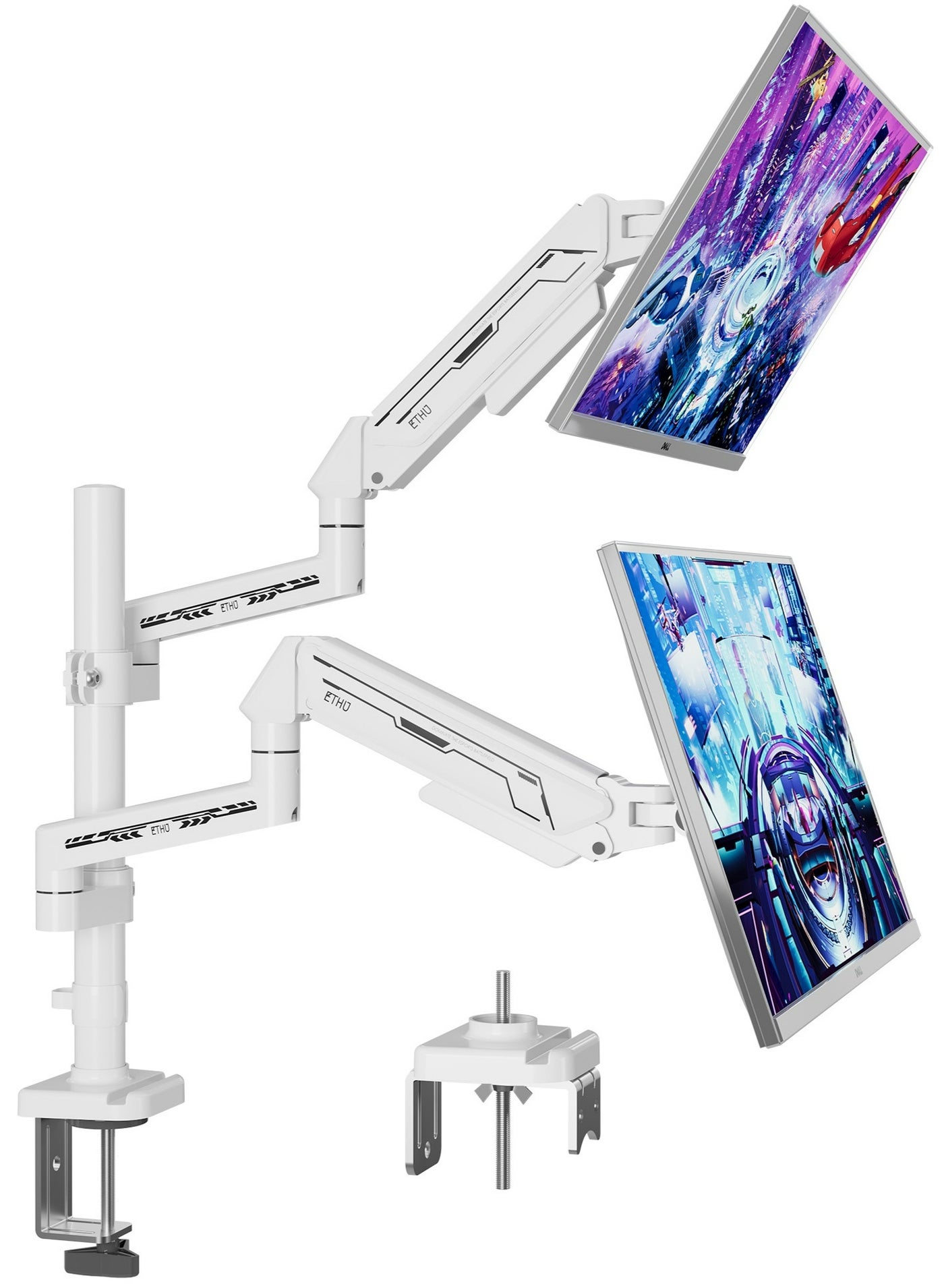 ETHU Dual Vertical Monitor Mount for 17-32 inch…