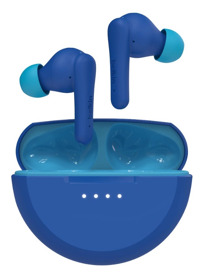 Compare SoundForm Nano V2 True Wireless Earbuds for KIDS  Bluetooth InEar KID SAFE w Volume Limiter & Touch Control, USBC, 28HRS Battery, works w Apple iPhoneiPad, Samsung, Tablets, PCs Blue at KSA Price