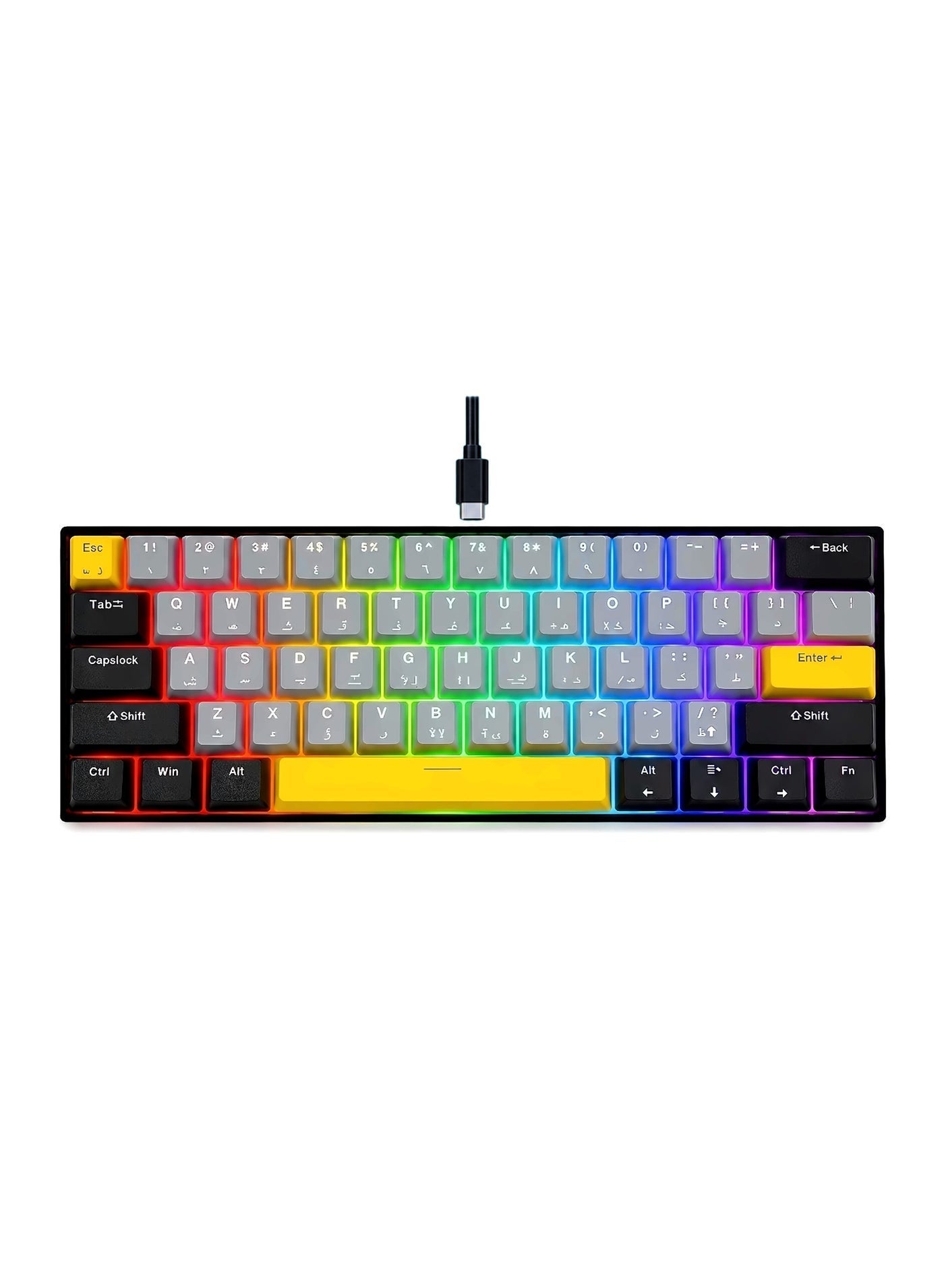 61 Keys Tri Mode Mechanical Gaming Keyboard,…