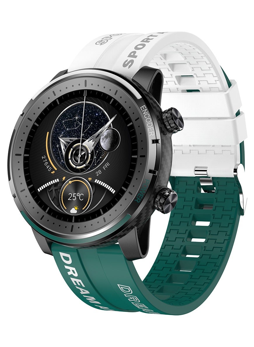 Compare Mens Smartwatch Sports Fitness Tracker Fashion Smartwatch for Men Heart Rate Sleep Monitor IP67 Waterproof Green at KSA Price