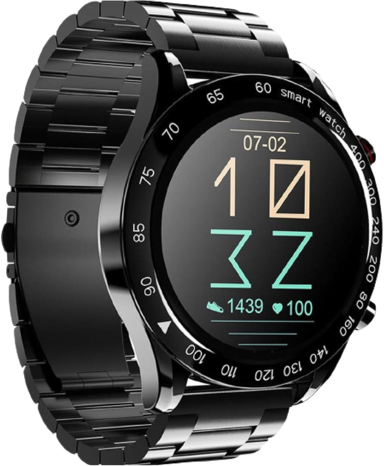 Compare HiFuture FutureGo PRO Stainless Steel Smartwatch – Black | 1.32 FHD Display, 20Day Battery, 3ATM WaterResistant, Heart Rate & SpO₂ Monitoring, 24 Sports Modes, Sleep Tracking at KSA Price