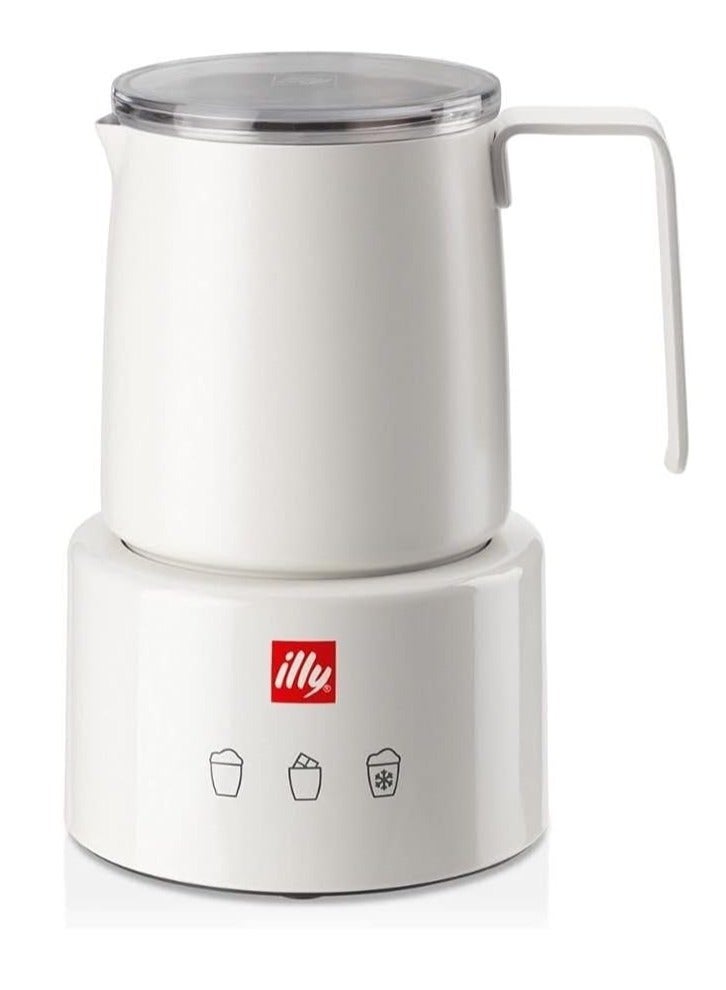 Compare ILLY Electric Milk Frother by Piero Lissoni for Hot & Cold Milk Foam & Hot Chocolate  White at KSA Price