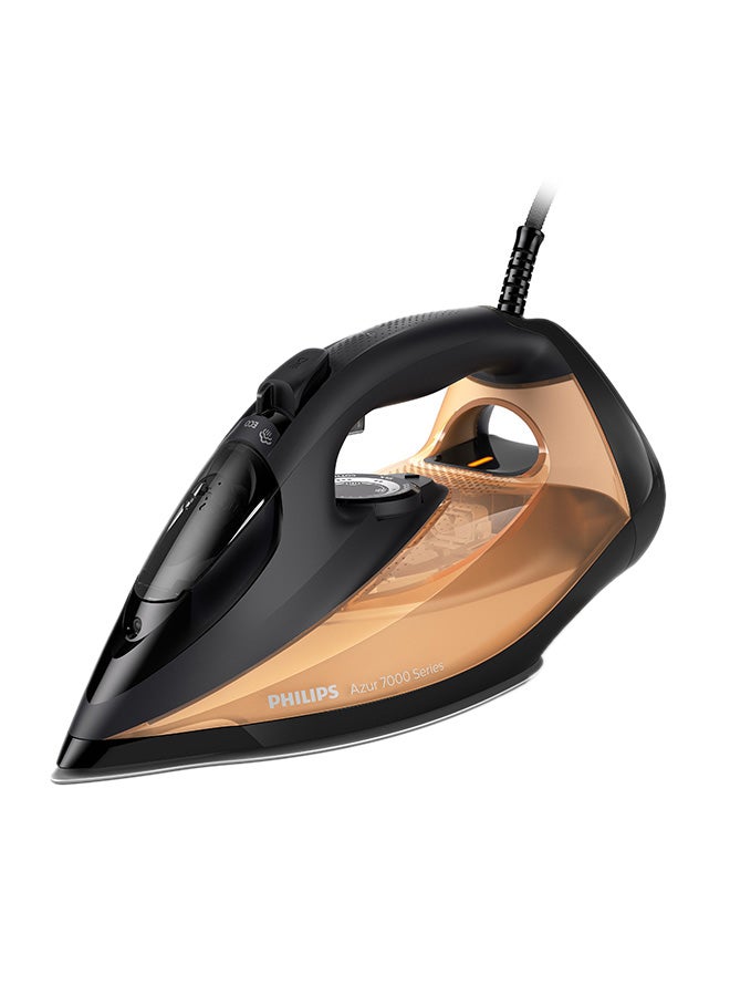 Compare Steam Iron 7000 Series  50gmin Continuous Steam, 250g Steam Boost, SteamGlide Elite Soleplate, AutoOff, Vertical Steam, 300 ml 3000 W DST704086 BlackGold at KSA Price