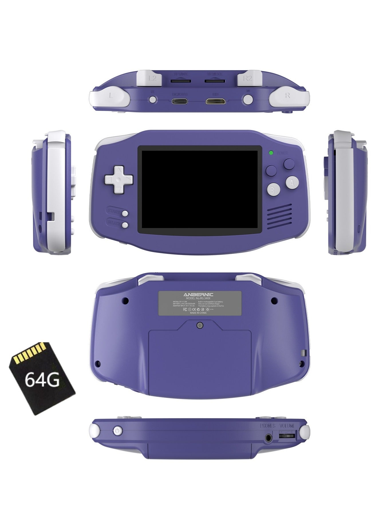 RG 34XX Handheld Game ConsoleH700 quad-core ARM…