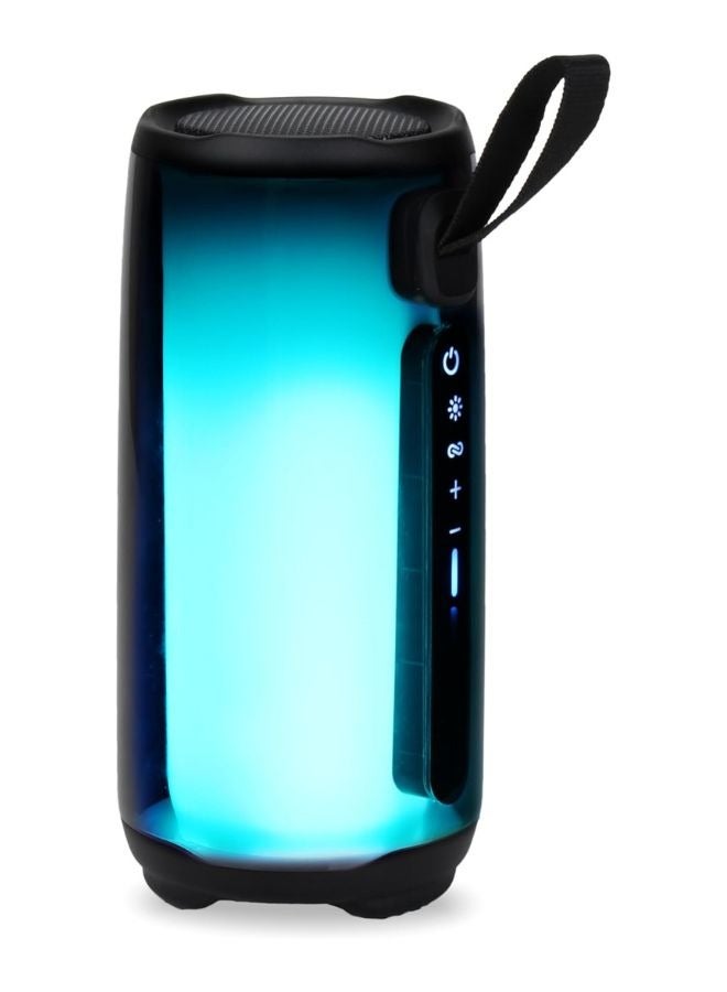 Compare Portable Wireless Speaker Multicolor Lights with 360 degrees for Sports Beach Travel  Black at KSA Price
