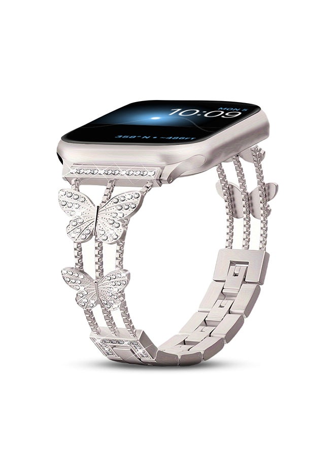 Diamond Metal Watch Band For Apple Watch Series…