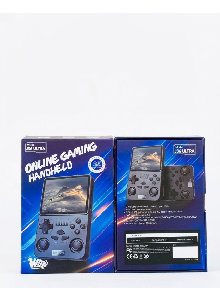 WOW J36 Ultra Retro Handheld Gaming Console…