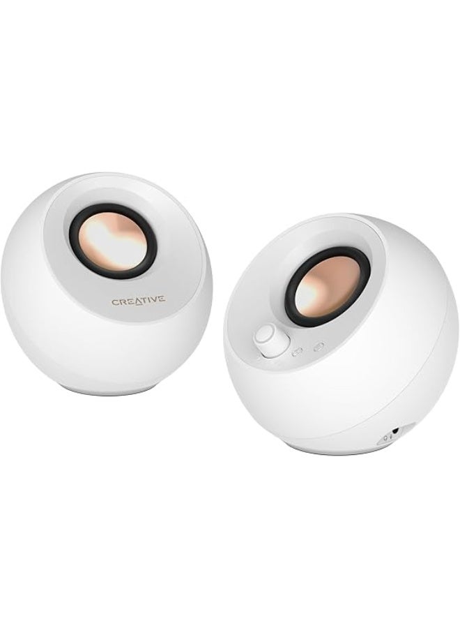 Creative Pebble Pro Minimalist 2.0 USB-C Computer…