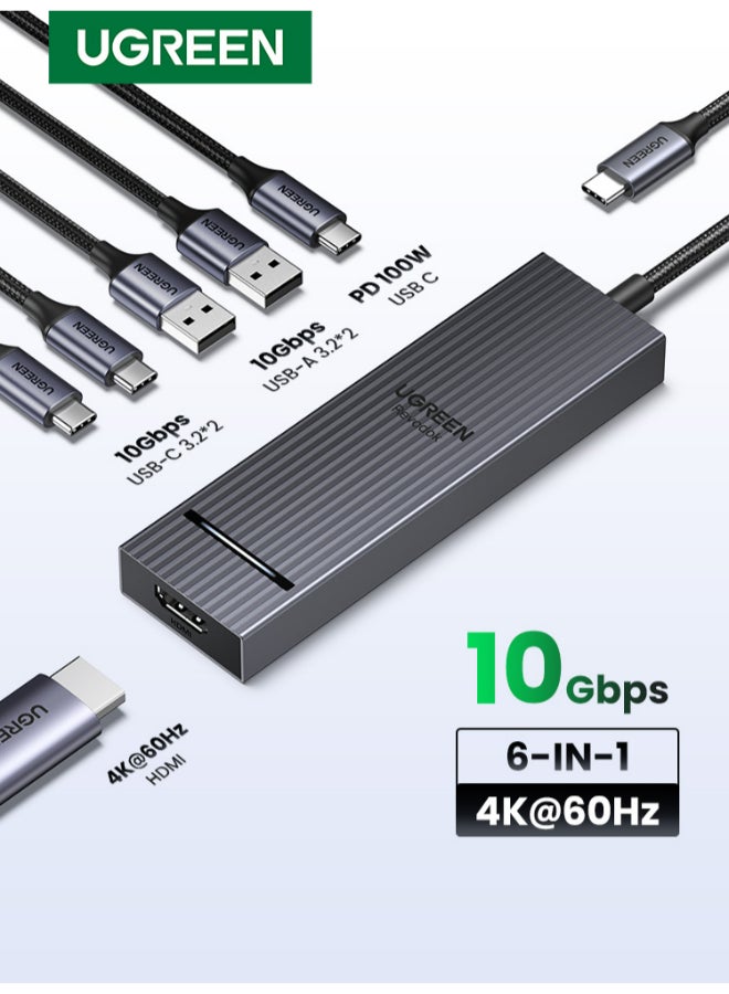 6 In 1 USB C Hub Type C to…