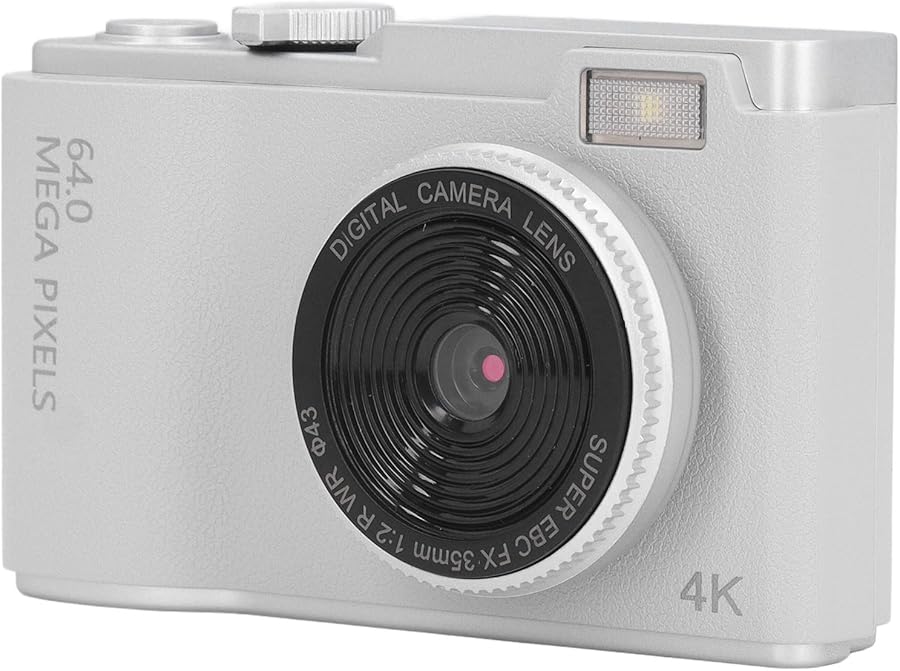 White Digital Camera 48MP 1080P 2 4 Inch Screen…