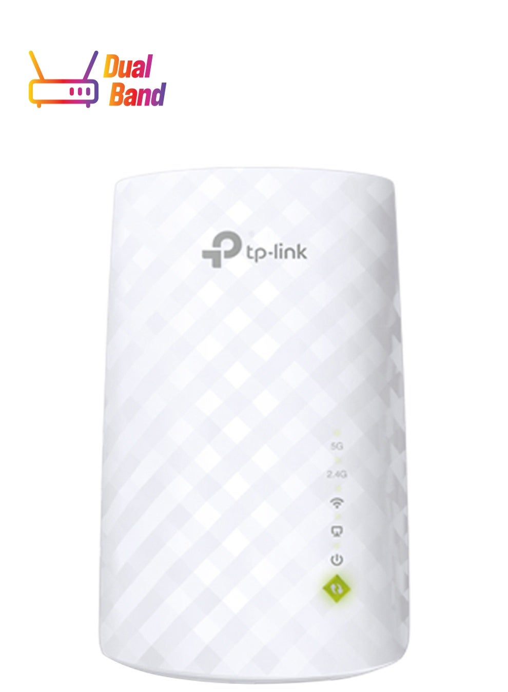 Compare RE200 AC750 Dual Band Mesh WiFi Range Extender 433 Mbps 5GHz and 300Mbps 2.4GHz Speed White at KSA Price