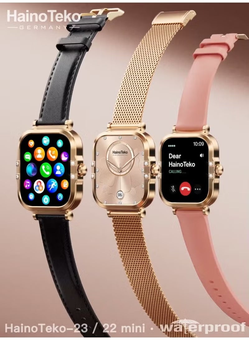 HainoTeko-22 Mini Waterproof Smartwatch with AMOLED…