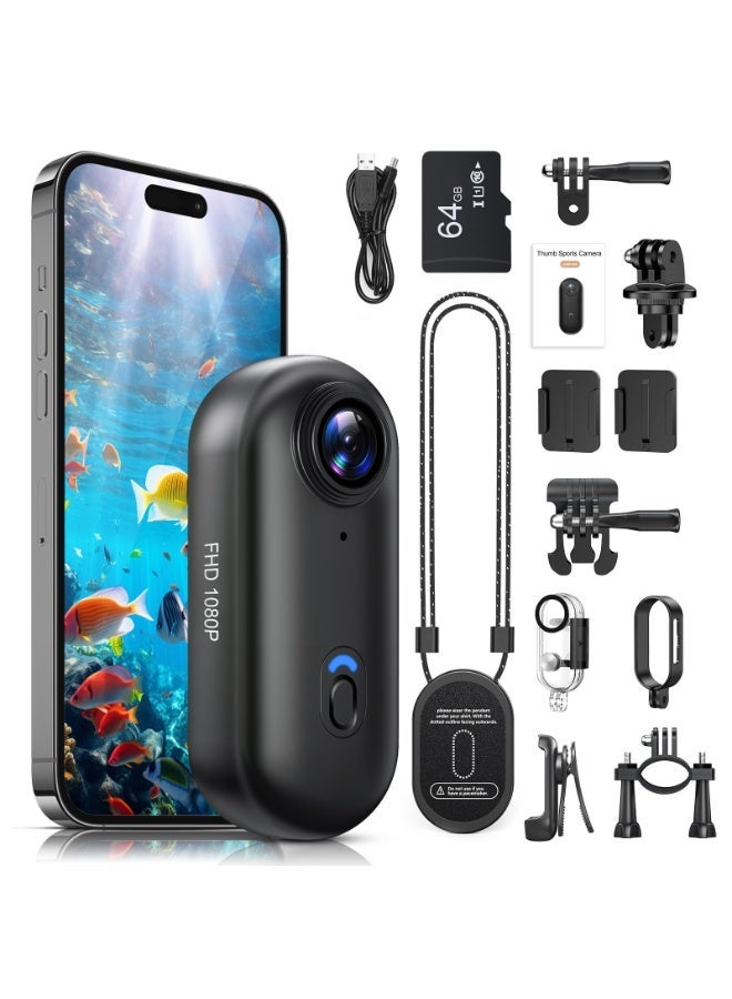 360°Action Camera, Tiny Size, Mount Anywhere, WiFi…