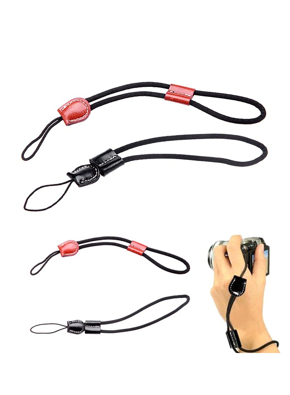Compare SYOSI 4 Pack 8.6 In Portable Camera Wrist Straps Soft Wrist Lanyard Wrist Cuff Strap Durable Comfortable Hand Wrist Straps Lanyard for Compact Digital Cameras at KSA Price