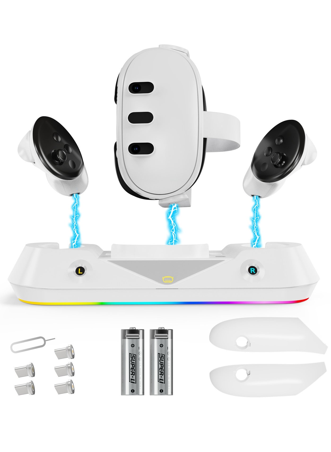 Fast Charging Dock Compatible with Meta Quest 3,…