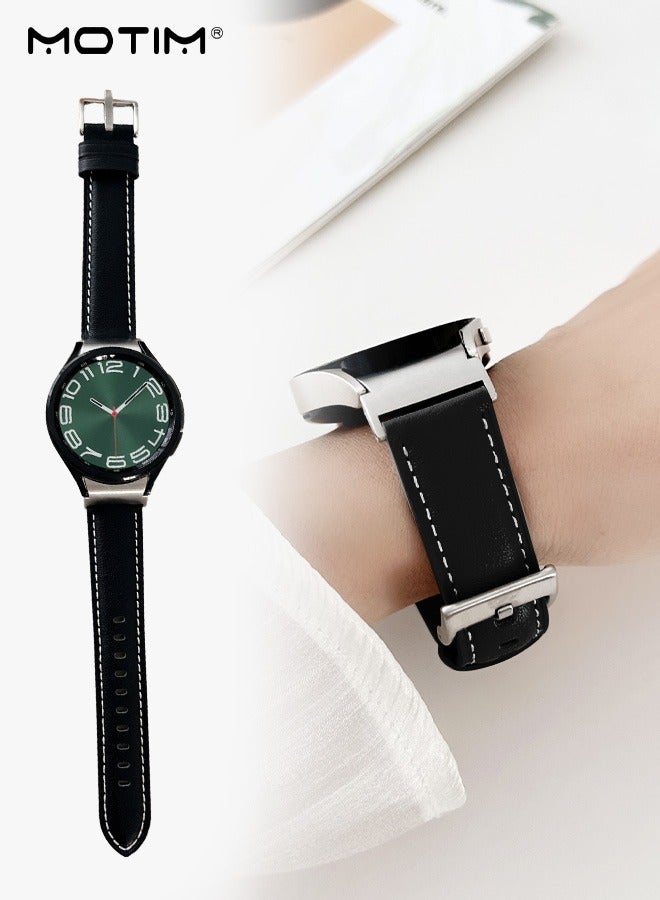 Classic Leather Watch Band Compatible with Samsung…