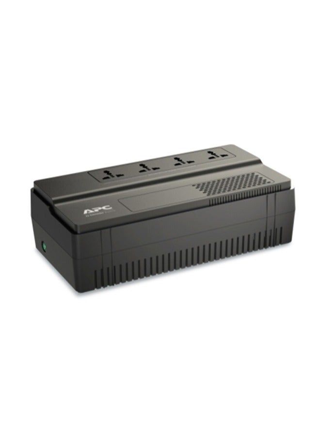 Compare APC Easy UPS 650VA, AVR, FloorWall Mount, 230V, 4x Universal Outlets, Compact Design, Surge Protection, Battery Backup, Energy Efficient, LED Indicators | BV650IMSX at KSA Price