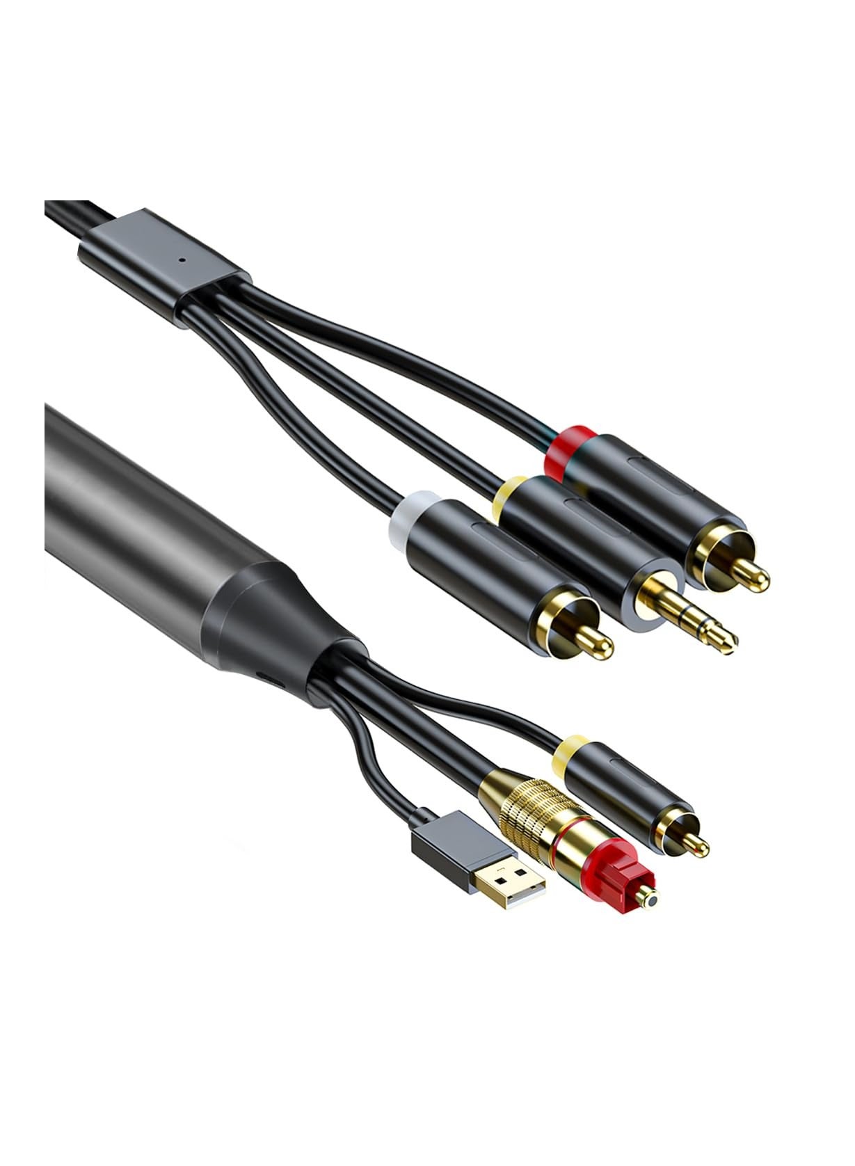 Compare AV300 Digital to Analog Audio Conversion Cable, Digital SPDIFOptical & Coaxial to Analog LR RCA & 3.5mm AUX Stereo Audio Cable for Xbox for PS4 for PS5 TV Home Stereo 3M at KSA Price