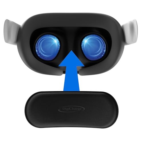 Compare Digicharge VR Lens Cover for Vision Pro Meta Quest 3 Quest 2 PSVR HTC Vive Valve Index More Soft Foam Lens Protector with Fabric Cover Dust Scratch Protection for Storage Travel at KSA Price