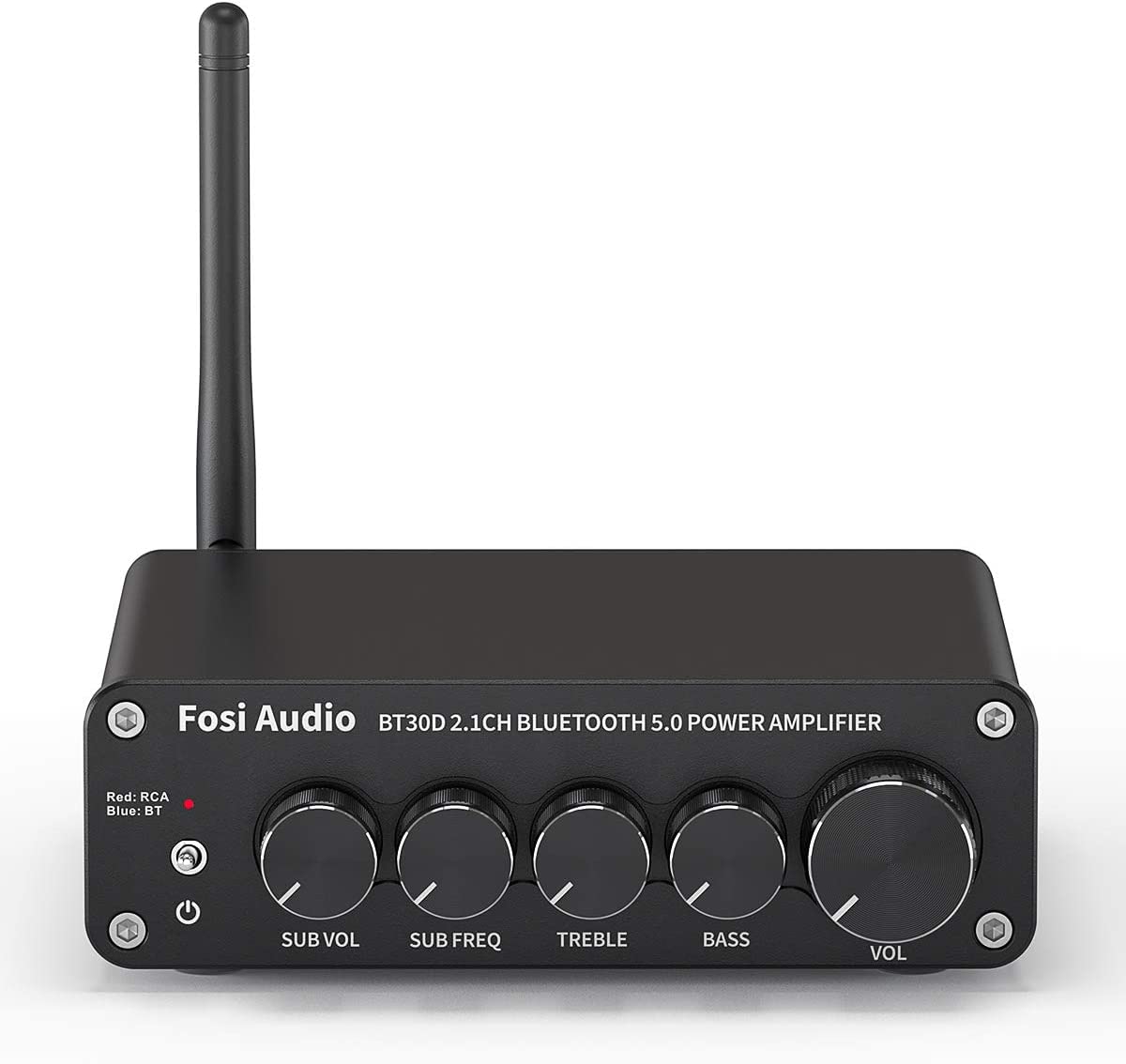 Compare Fosi Audio BT30D Bluetooth 5.0 Stereo Audio Receiver Amplifier 2.1 Channel Mini HiFi Class D Integrated Amp 50 Watt x2+100 Watt for Home Outdoor Passive SpeakersSubwoofer Powered Subwoofer at KSA Price