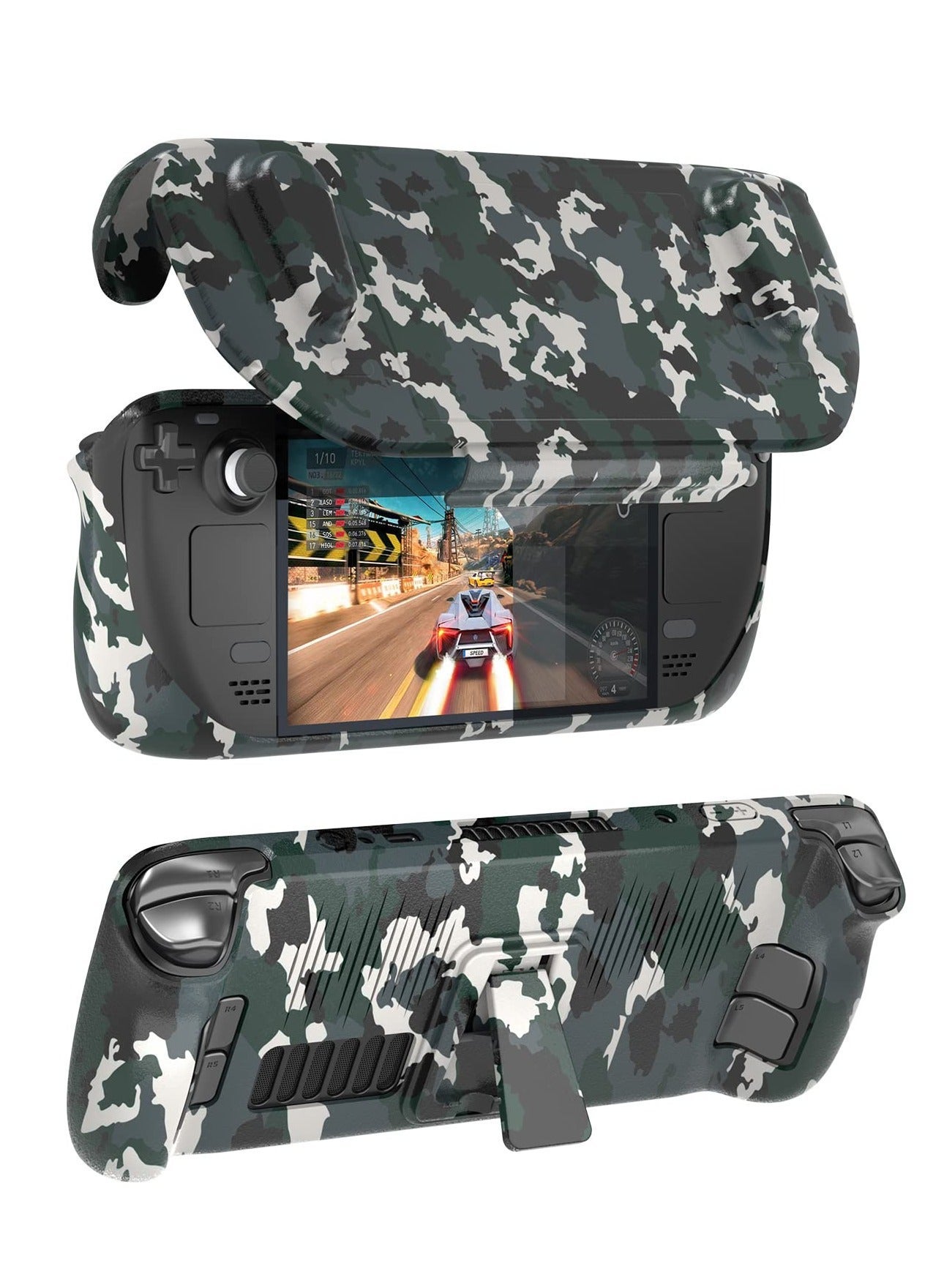Steam Deck Case Upgraded Full Protector Case with…