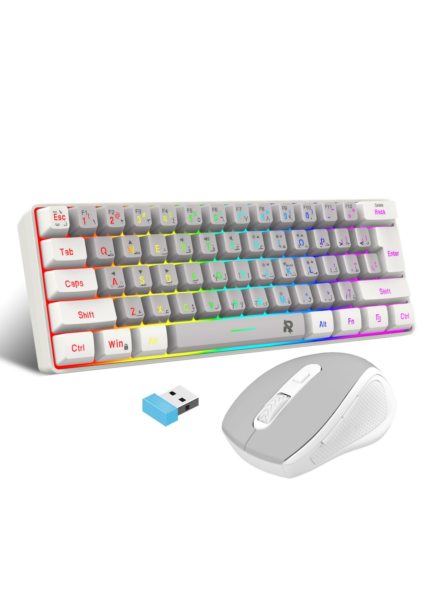 ROCK POW Arabic English 2.4G Wireless Gaming Keyboard…