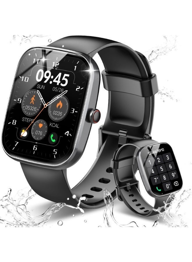 Compare Smart Watches for Men, 1.8 Screen Activity Tracker, Heart RateSleepSpO2 Monitor, MakeAnswer Calls, IP68 Waterproof at KSA Price