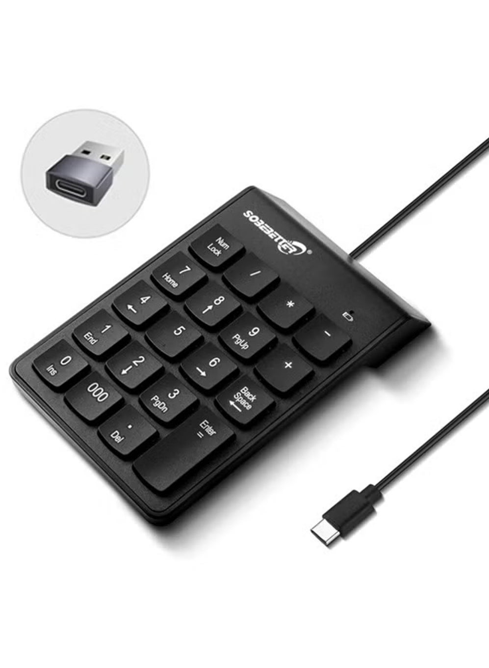 Wired Number Pad, USB Numeric Keypad ,19 Key…