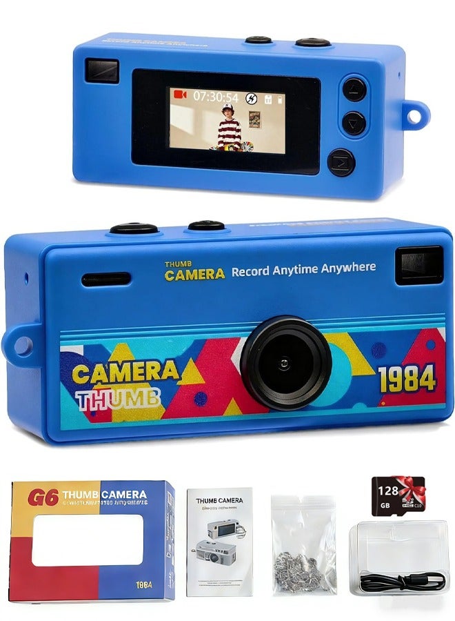 Compare Digital Camera with 0.96 in LCD Screen 1080P 130° Wide Angle Feel of Old 90s Photographs, Keychain Size, Birthday Gifts, Part of an 8Design Collection?128GB? at KSA Price