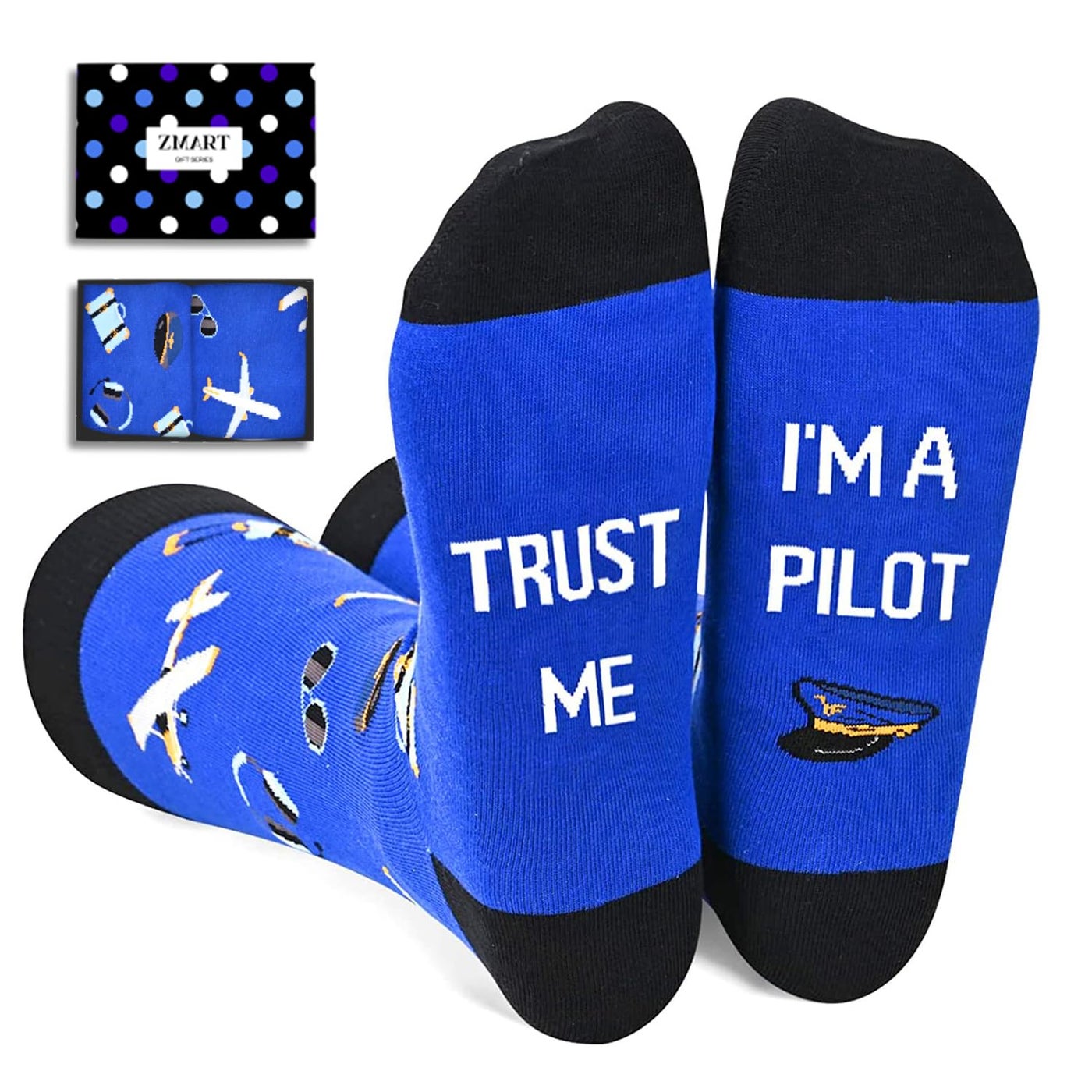 Compare Zmart Pilot Airplane Gifts  Air Traffic Helicopter Gifts for Controller, Pilot Socks For Men at KSA Price