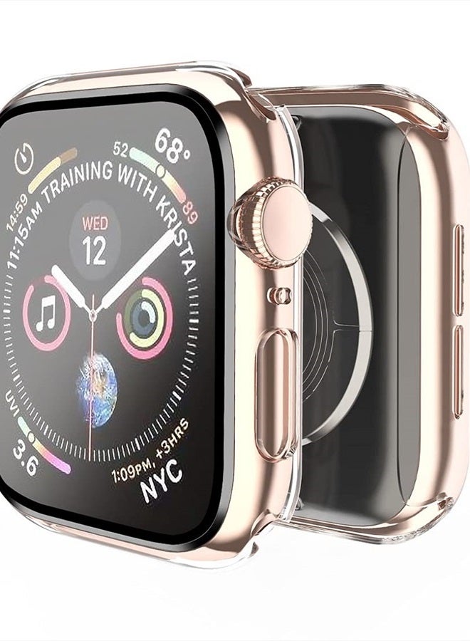 Compare Case Compatible with Apple Watch Series 6SESeries 5Series 4 40mm with Built in Tempered Glass Screen Protector,Overall Protective Hard PC Case UltraThin Cover Clear at KSA Price