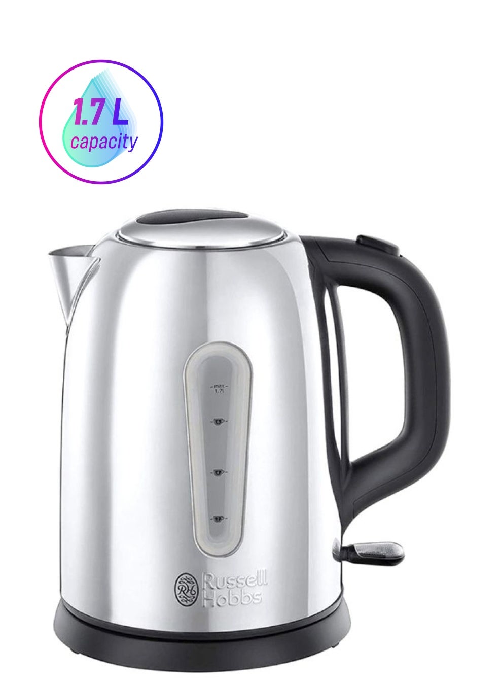Electric Kettle, Sleek Stainless Steel Design with…