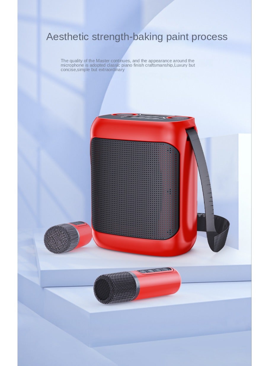 Compare YS220 Wireless Microphone UHF Dual Portable Handheld Dynamic Karaoke Mic With Rechargeable Receiver Cordless Karaoke For PA System at KSA Price