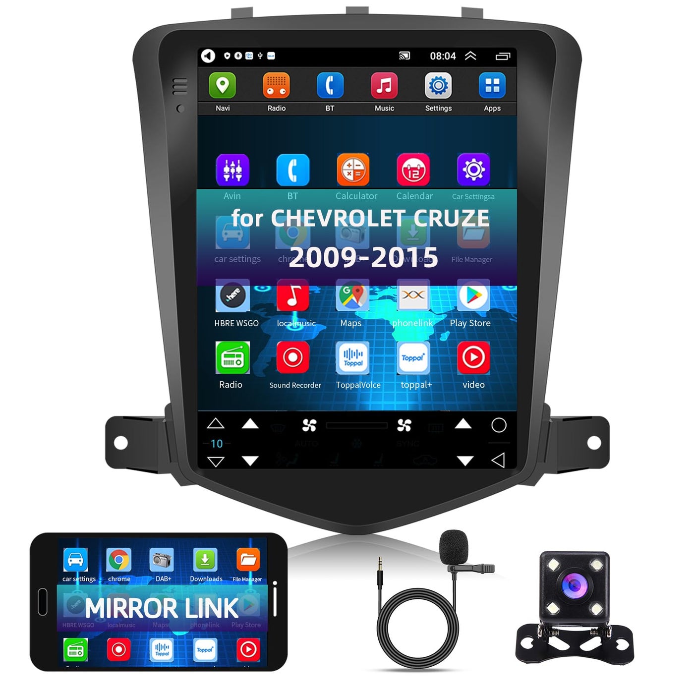 Compare for Chevrolet Cruze 20092015 Android Car Radio Stereo 97 inch Capacitive HD Touch Screen Mirror Link GPS Navigation Head Unit with WiFi Bluetooth USB FM Car Audio Steering Wheel Controls at KSA Price