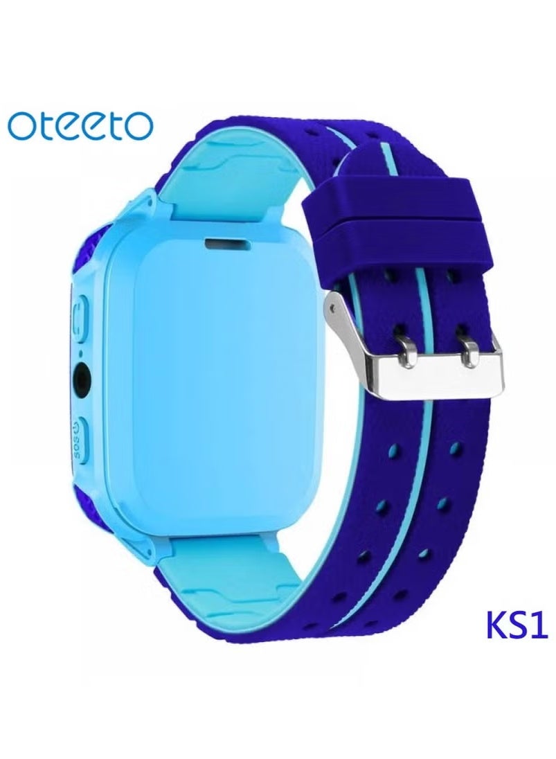 Compare Oteeto Kids Smart Watch KS1 with Camera Built in Games Blue at KSA Price
