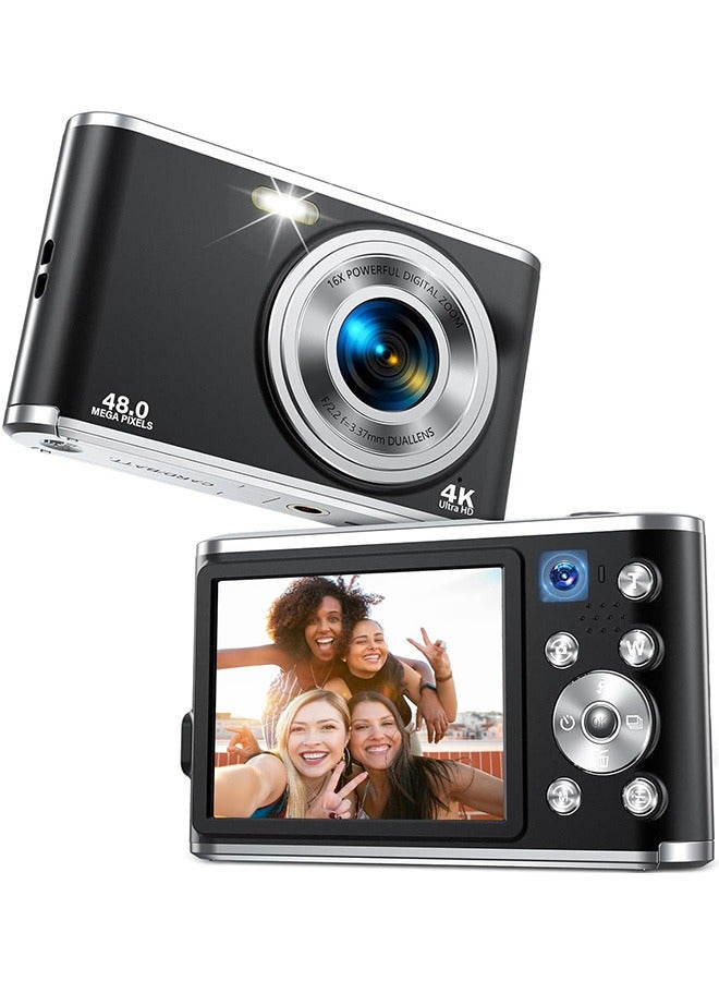 Digital Camera, Auto Focus FHD 4K Vlogging Camera…