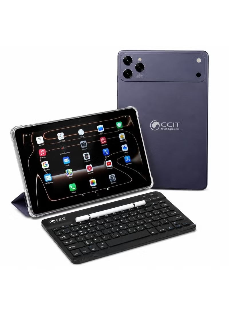 Compare CCIT Tab 17 Plus 11 Android 15 Tablet with 16GB RAM, 1TB ROM, Dual SIM 4G5G & Wireless Keyboard, Blue at KSA Price