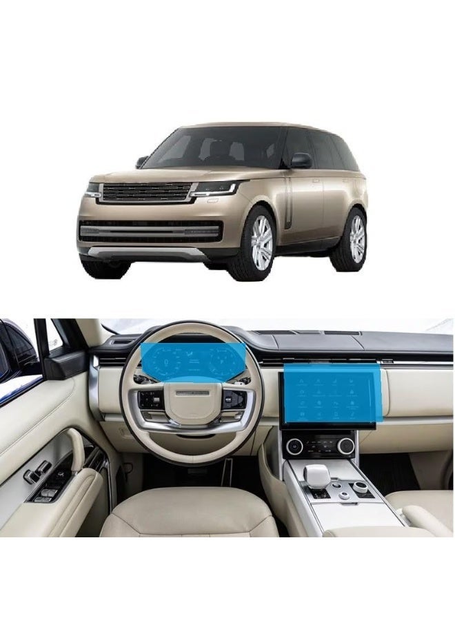Compare 9H Tempered Glass Screen Protector for Range Rover 20232026 Dashboard & Speedometer Displays, 2Piece Set at KSA Price