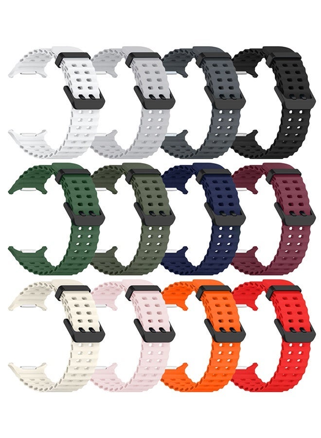 Compare 12 PACK Compatible with Samsung Galaxy Watch Ultra 2 2026 | No Gap Breathable Waterproof Silicone Sport Bands Strap for Galaxy Watch Ultra 2 1 Band 202620252024 for Men Women at KSA Price